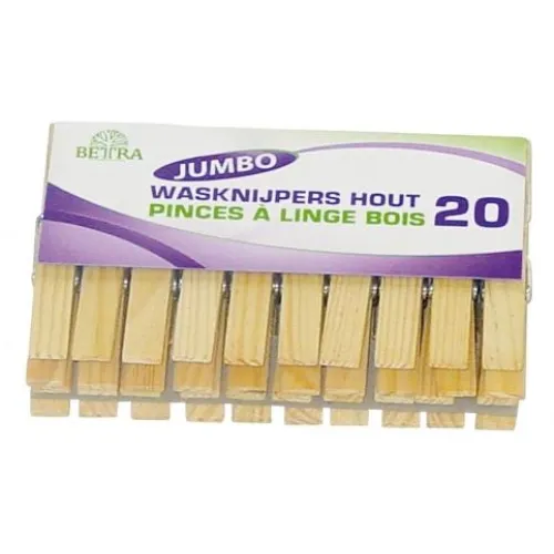 Jumbo houten wasknijpers extra groot